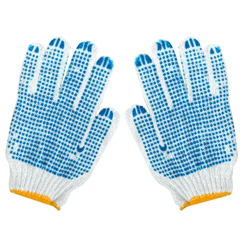 

LEEPEE Breathable Plastic Yarn Cotton Antiskid Point Glue Gloves Protective Gear For Outdoor Sports Labor Gloves Auto Repair