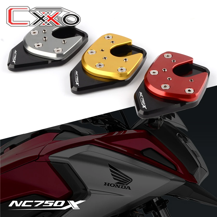 

For HONDA NC750X NC 750X NC750 X 2017 2018 Aluminum Kickstand Sidestand Stand Extension Enlarger Pad Accessories