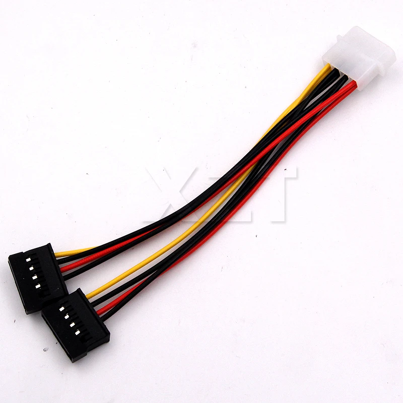 1 шт. 4 контактный IDE Molex на 2 из 15 контактных серии ATA SATA HDD кабель адаптера питания