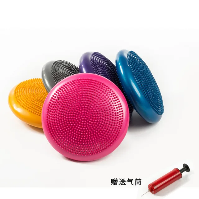 33cm PVC Balance Yoga Balls Massage Pad Wheel Stability Balance Disc Massage Cushion Mat Ball