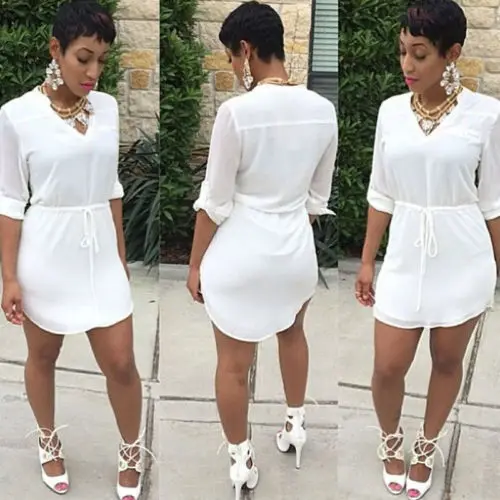 

Fashion Women Sexy Short Sleeve Slim Bodycon Party Cocktail Casual Mini Dress