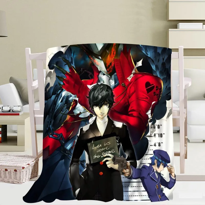 

Custom Persona The Animation blanket Flannel Fabric 56x80inch 50X60inch 40X50inch Sofa Bed Throw Blanket Kid Adult Warm Blanket