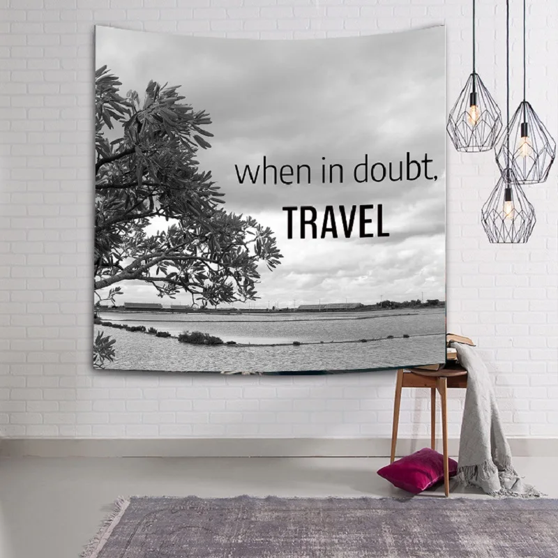 

Simple Tapestry Blue Gray Tenture Murale Mandala Blanket Tapestry Wall Hanging tapestry Nordic hanging Beach Towel toalla playa