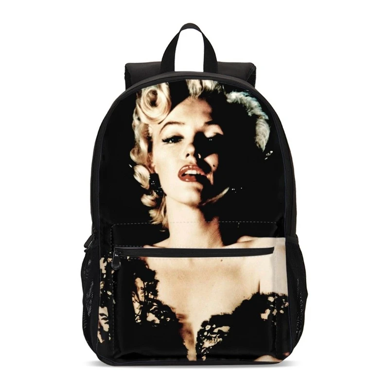 

Fashion Marilyn Monroe Print School Bag School Backpack For Teenager Girls Student Children Backpack Mochilas Escolares Feminina