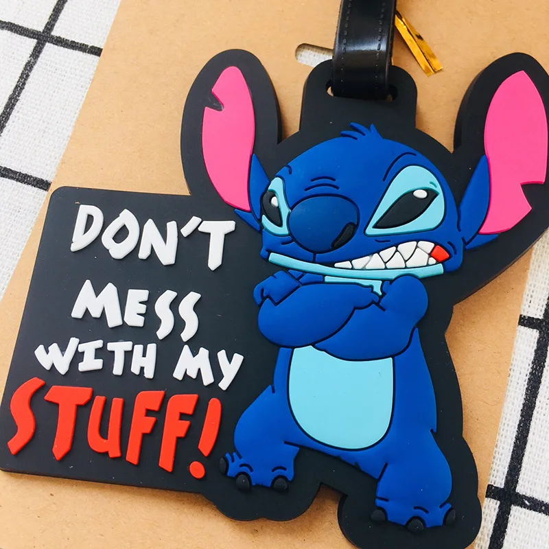 IVYYE Stitch Eeyore аниме аксессуары для путешествий багажная бирка на чемодан ID адрес портативный держатель тегов багажная этикетка Новинка