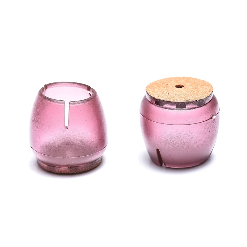 8pcs Round Silicone Chair Leg Caps Non-slip Table Chair Foot Cover Furniture Table Covers Wood Floor Protector Pad
