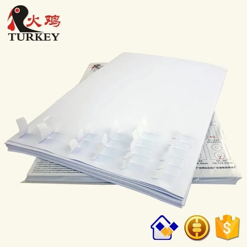 GL-28 ( 50sheets 1050 labels) A4 Address labels 63.5mm*38.1 mm on A4 Self- Adhesive Printing Labels for laser/inkjet printer