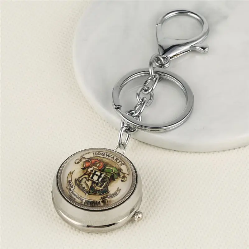 

2019 Quartz Poclet Watch Key Chain The Harry Potter Theme Pocket Clock Stampunk Watches reloj de bolsillo hombre
