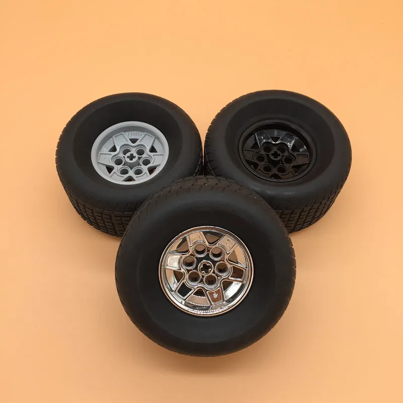 

1pcs/lot MOC Technology building blocks wheel accessories 62.4x20 tires legoing 86652c01 plating wheels 32019