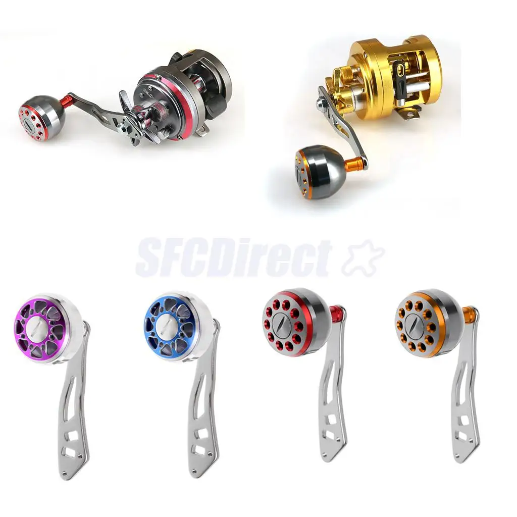 Powerful Full Metal Reel Handle with Balanced Weight Knob for SDA Baitcasting Reel Spinning Reels