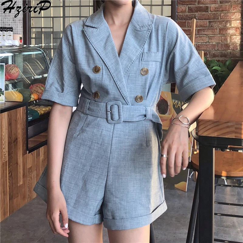 Новинка 2019 корейские шикарные летние простые однотонные женские костюмы HziriP