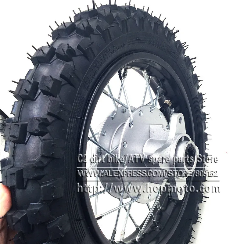 2.50-10inch Rear Tyres Steel Rims Drum Brake Wheels Rims Hub CRF50 Kayo Chinese Dirt Pit Bike motorcycle Mini Bike