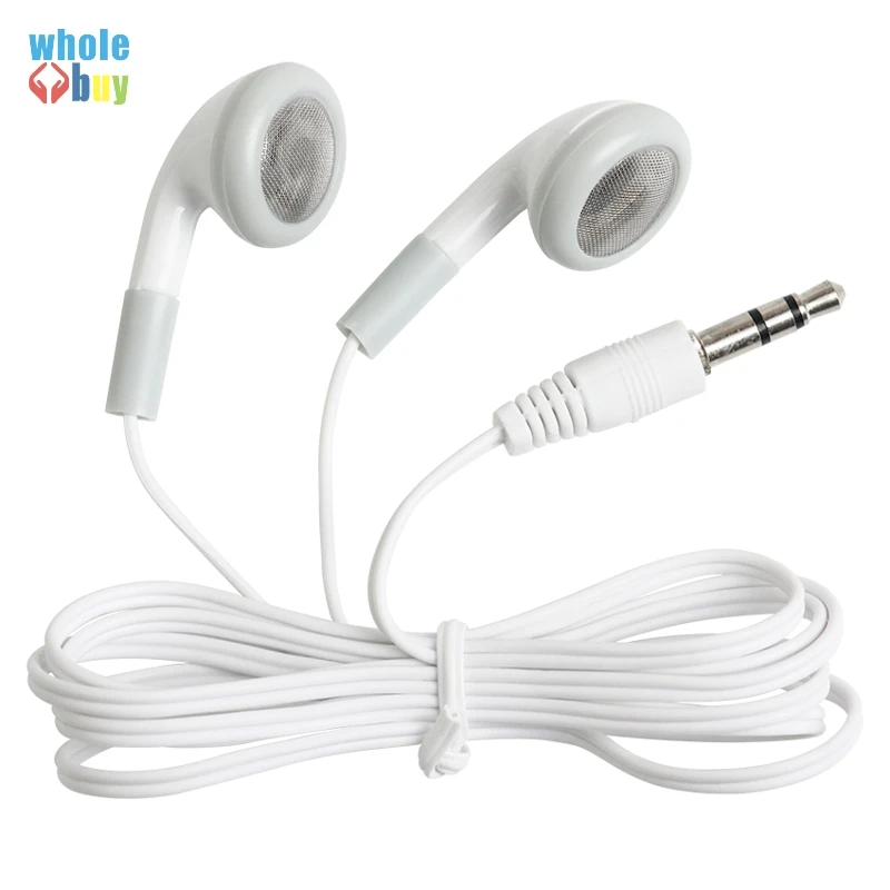 5000pcs/lot white in-ear Earphone Earbuds earset 3.5mm For iphone Cell phone Samsung Mp3 Mp4 factory wholesale disposable cheap