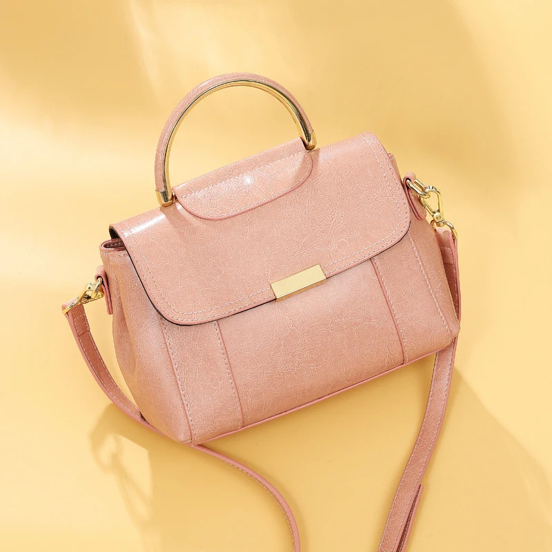 

Genuine Leather Women Shoulder Bag Real Cow Leather Handbag High Quality Messenger Crossbody Bag Casual Tote Top-handle Bag 2019