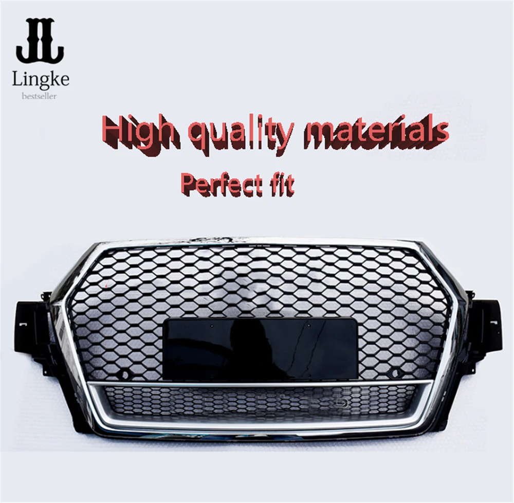 

RS Quattro Style Honeycomb Mesh Grille 2016-2018 AUDI Q7 - Gloss Black RSQ7