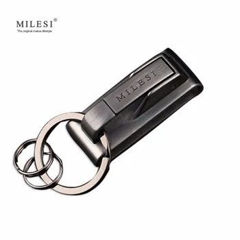 

Milesi Brand Metal Keychain Waist Hang Men Key Chain Zinc Belt Keychain Belt Loop Key Holder with Detach Gift For Man k0125