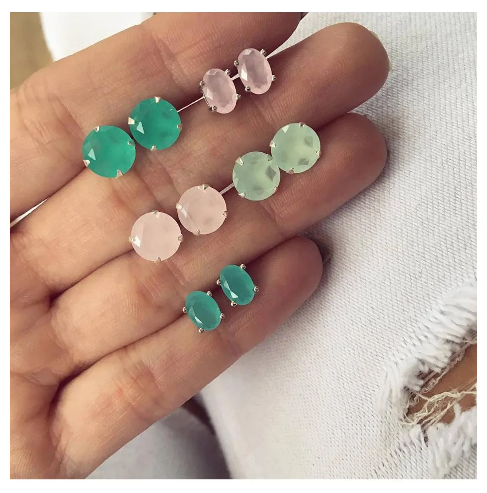 Серебряный Цвет Для женщин ухо наборы с сережками-гвоздиками Цвет Фул с украшением в виде кристаллов в богемном стиле rommantic с искусственным бриллиантом Свадебные Bijioux ювелирные изделия для девочек