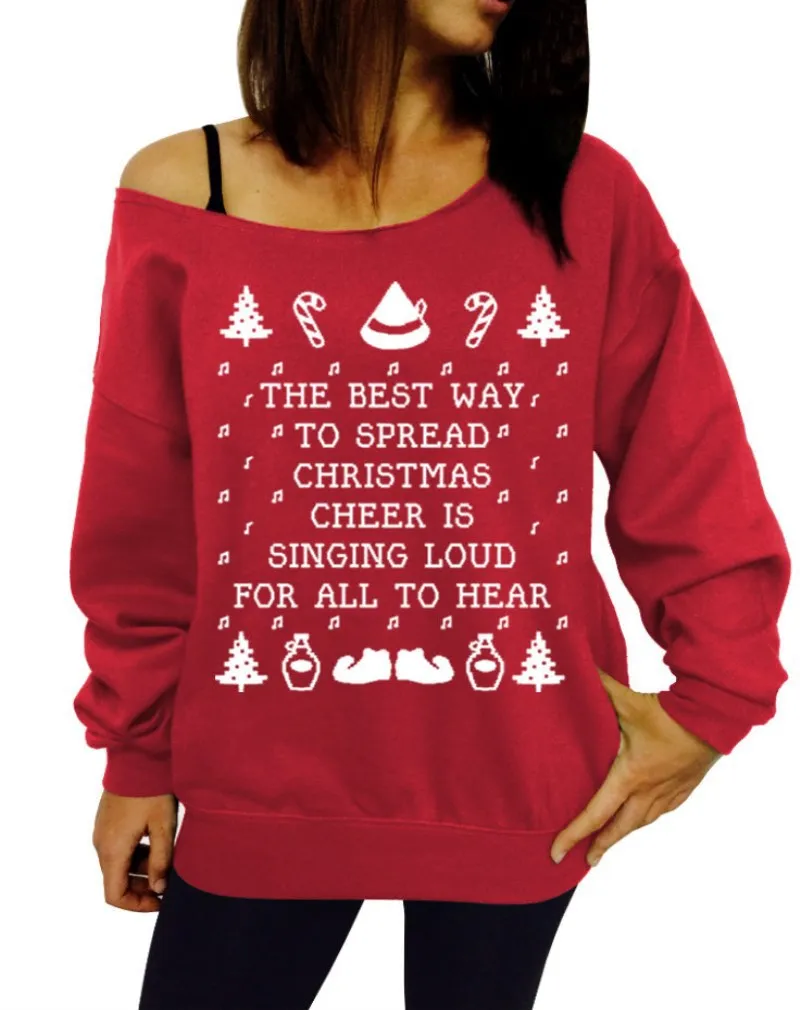 

2019 new style mama hot winter letter Christmas casual woman sweatshirt fashion long sleeve pullover female sweatshirt