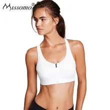 Missomo 2019 Western Style Fashion Simple Outer Zipper Inner Front Button Double Layer Structure Design Summer Women Sports Bra Missomo 2019 Western Style Fashion Simple Outer Zipper Inner Front Button Double Layer Structure Design Summer Women Sports Bra