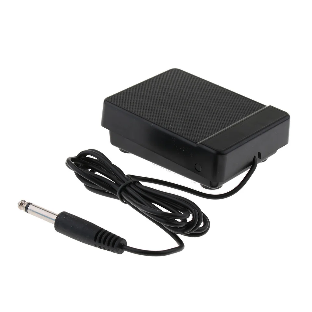 Durable Black 6.35mm Jack Sustain Pedal Low Noise for 61key 88key Electronic Piano Accessory