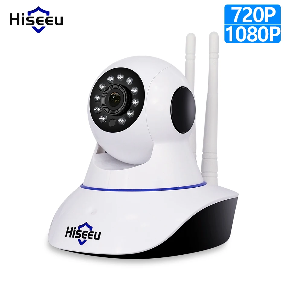 Hiseeu 2MP IP камера Wifi домашняя Камера Безопасности наблюдения Беспроводная ночного