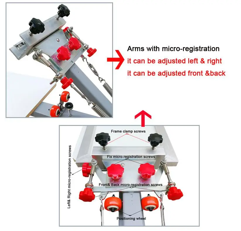 Микро регистрация 4 цвета 4 станции Руководство шелкография печатная машина для футболки принтер оборудование карусель