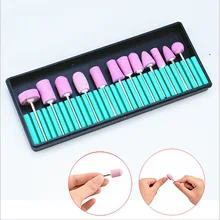 Маникюрный Инструмент 12 палочек кварцевый шлифовальная насадка для ногтей полировальная машина специальная секция 2,35 ручка Шлифовальная головка