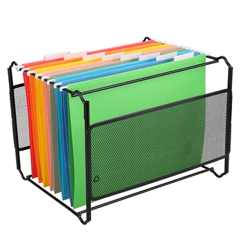 

1 pcs Metal Desk Accessories Mesh Hanging File Folder Frame Documents Holder Organizador A4 FC Size for Company Office Supplies