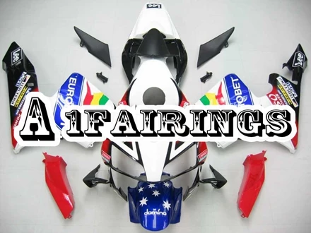 Капоты для Honda CBR600RR F5 2003 2004 ABS Пластик система впрыска Кузов мотоциклетные панелей F5 03 04 Обтекатели белого и синего цвета красный корпусов