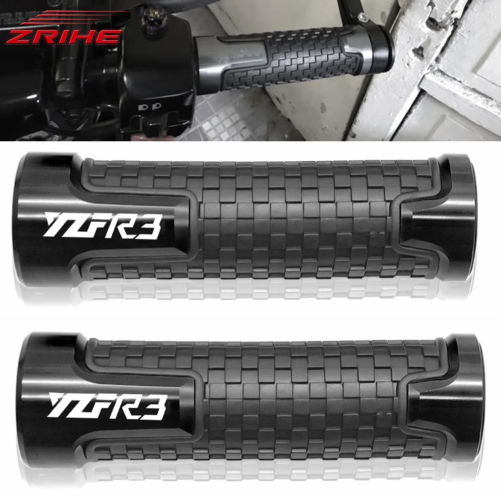

CNC Aluminium Racing Motorcycle 22 MM Motorbikes Handle Bar Grips Handbar Grips For YAMAHA YZF R3 YZFR3 YZF-R3 2015 2016 2017
