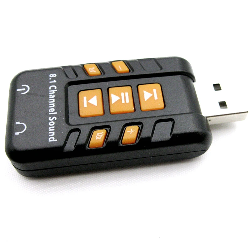 Chielecna внешняя звуковая карта USB 2,0 Virtual 8,1 Channel CH 3D USB Аудио Звуковая карта адаптер конвертер для ноутбука