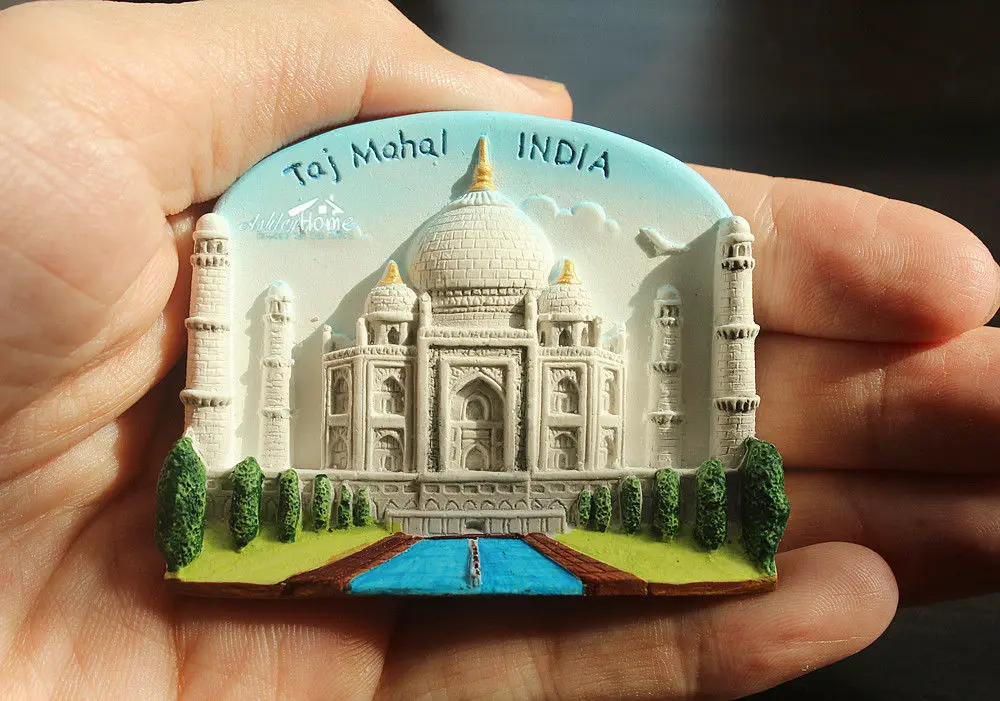 India Taj Mahal Tourist Travel Souvenir 3d Resin Decorative Fridge