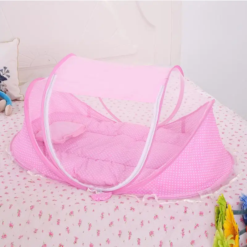 2019 Newbaby палатка мульти-функция складные постельные принадлежности кроватки Музыка антимоскитная палатка кровать матрас Подушка