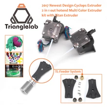 Trianglelab 3D принтер V6 Циклоп Dual Head комплект 2WAY в 1WAY из TL-подачи Prusa Боуден Прометей Системы с titan экструдер