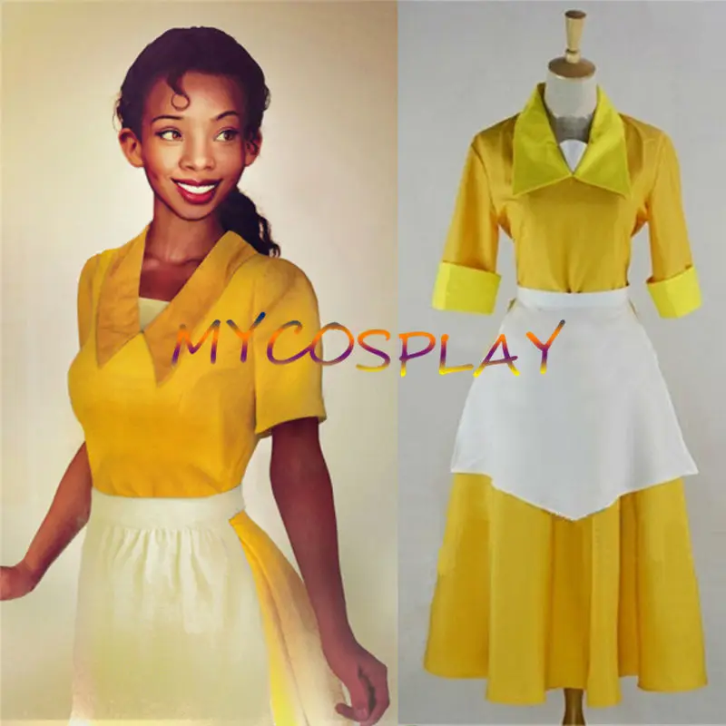 Princess and the Frog Tiana Cosplay Costume Carnival Costume Cosplay