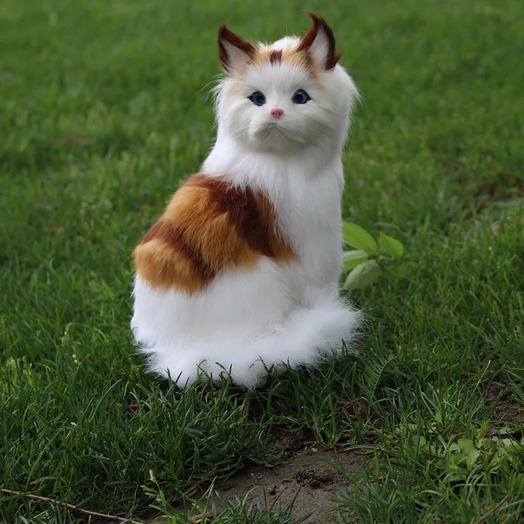 

Stuffed Toys Lovely Simulation Cats with Sound Animal Doll Plush Toy Kids Decorations Birthday Gift for Children