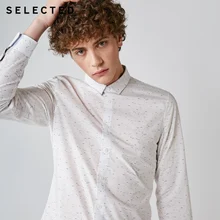 Отборная Мужская хлопковая приталенная деловая Повседневная рубашка S | 418405541