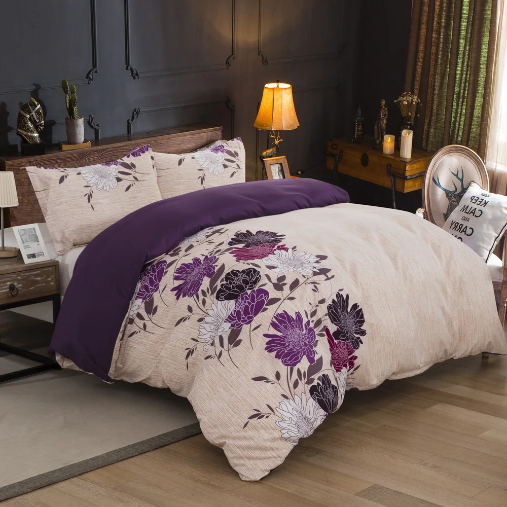 

LOVINSUNSHINE Comforter Bedding Sets Queen Duvet Cover Set Luxury Flower Bedding Set AB09#