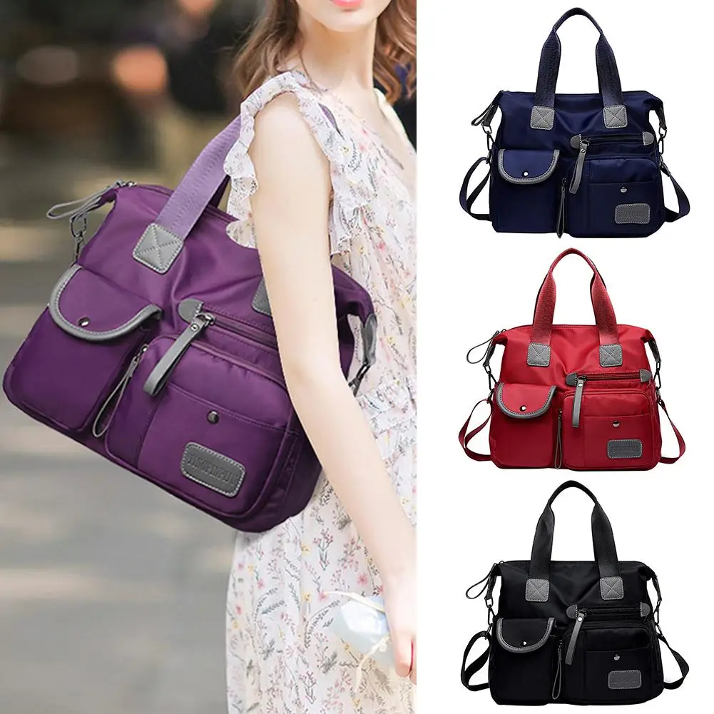

Casual Women Waterproof Crossbody Shoulder Bag Mummy Handbag Portable Mother Nappy Canvas Bags for Women