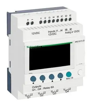 

SR2B121JD компактное умное реле Zelio Logic - 12 I O - 12 V DC-дисплей часов