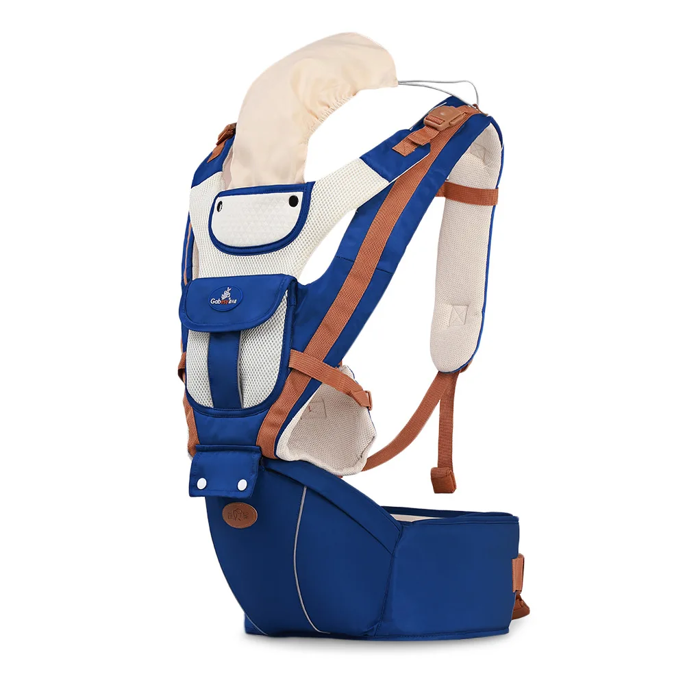 

Newest Organic Cotton Baby Carrier Infant Hipseat Carrier Front Facing Ergonomic Kangaroo Baby Wrap Sling For Baby Travel 0-36M