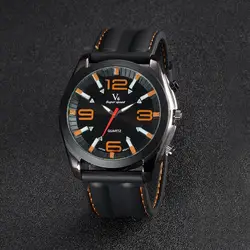 Повседневное модные Для Мужчин's часы класса люкс V6 бренд часы Стильный негабаритных Сталь Dial Relogio Masculino показать Для мужчин силиконовый