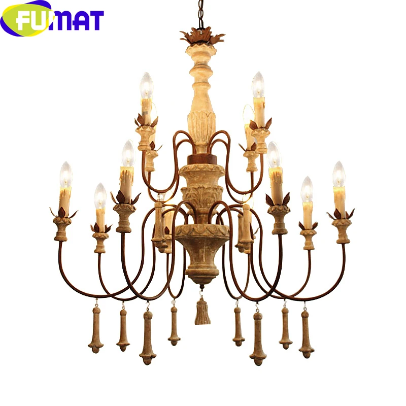 

FUMAT Wooden Engraved Pendant Lights with One Two Three Layer to Choose Vintage LED Lamp for Parlor Dinning Room Study Room