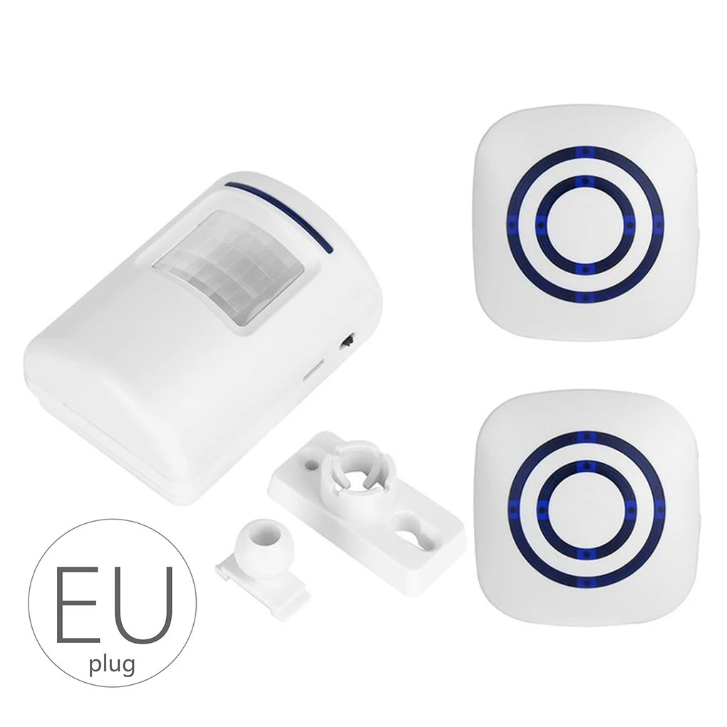 

Wireless Digital Doorbell with 2 Plug-in Receivers Smart Remote Home Door Bell Set
