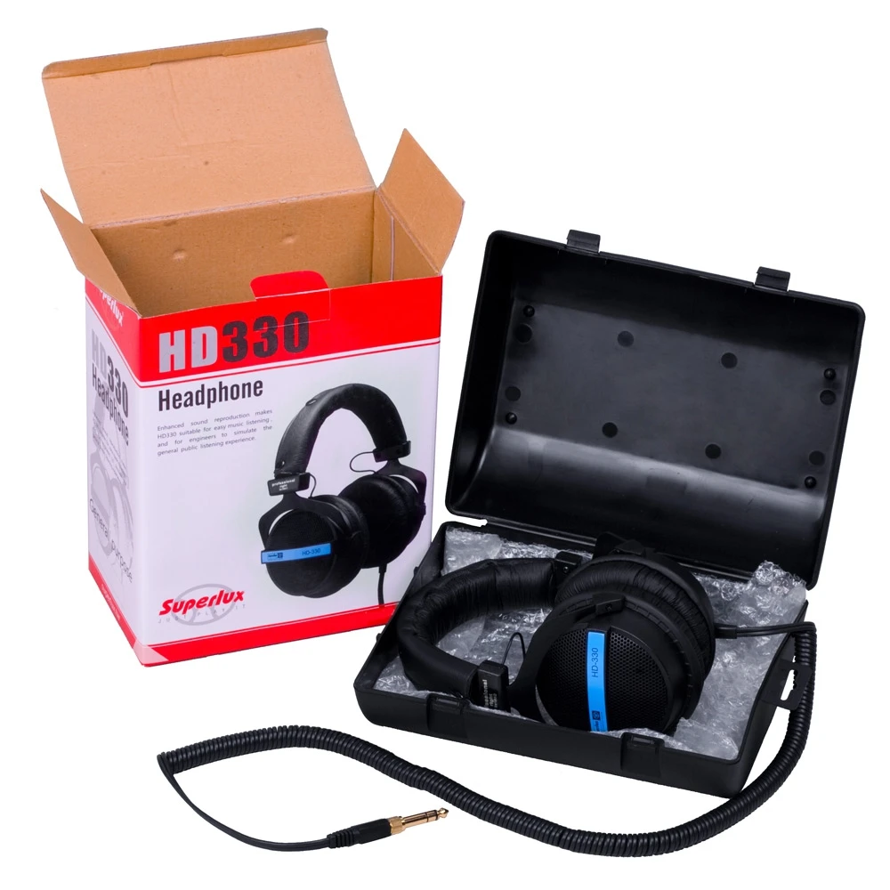 Superlux HD 330 Audiophile HiFi стерео наушники полуоткрытые динамический чистый звук мягкий