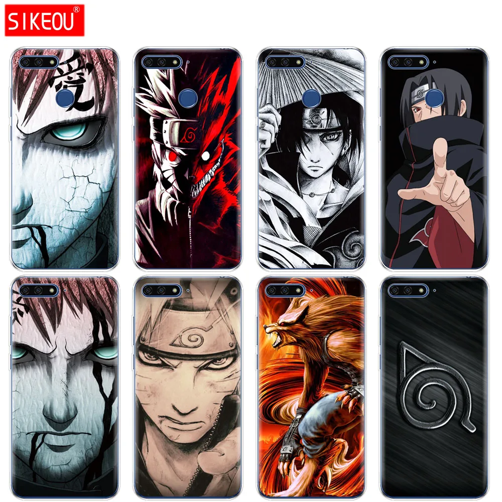 

Silicone Cover Phone Case For Huawei Honor 7A PRO 7C Y5 Y6 Y7 Y9 2017 2018 Prime Naruto Sasuke Anime Minato