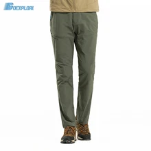 Goexplore быстросохнущие брюки для путешествий дышащие непромокаемые брюки свободные походные УФ устойчивые летние спортивные уличные брюки для мужчин