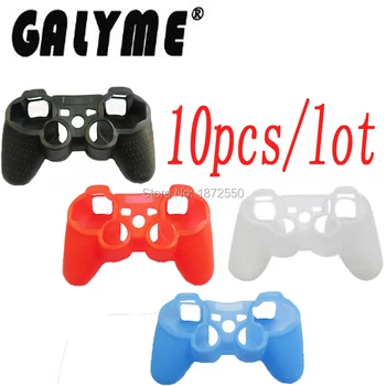 

10pcs/lot Brand New Multi-Colors Silicone Rubber Gamepad Protective Silicone Gel Skin Case Cover for PS3 Controller Parts