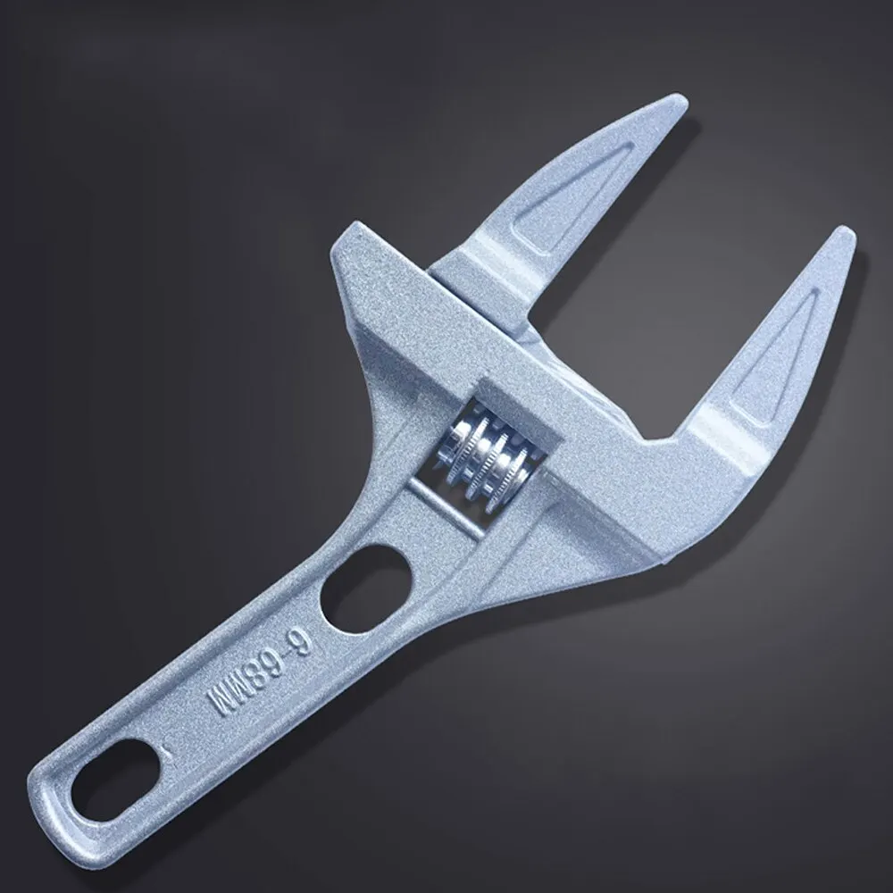 

Adjustable Wrench Aluminium Alloy large Open End Wrench Universal Spanner Repair Tool for Water Pipe Screw Bathroom