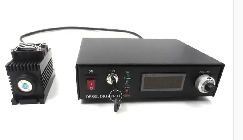 

532nm 10W Visible Green Beam Power Adjustable Laser Module Positioning Lamp Laser Module + Digital Display Adjustable Power